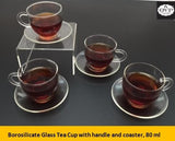 OVP Borosilicate Glass Teacup with Saucer - Old Village Puer 老寨古茶