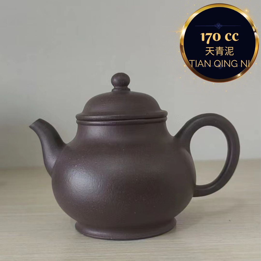 天青泥 潘壶 紫砂壶 实力派匠人 刘海霞 手作 Yixing Zisha teapot handmade by Studio Craftsmanship LIU Hai-Xia Tian Qing Ni (ZI NI) PAN HU Shape