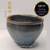 Premium Jianzhan (Tenmoku) Tea Bowls, Jian Ware, Morning Dew 建盏 品茗茶碗 蓝露滴 小束口盏