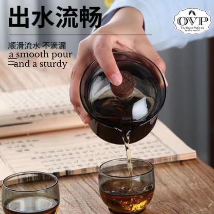 Borosilicate glass Tea Brewing Set 2-in-1 (250ml)