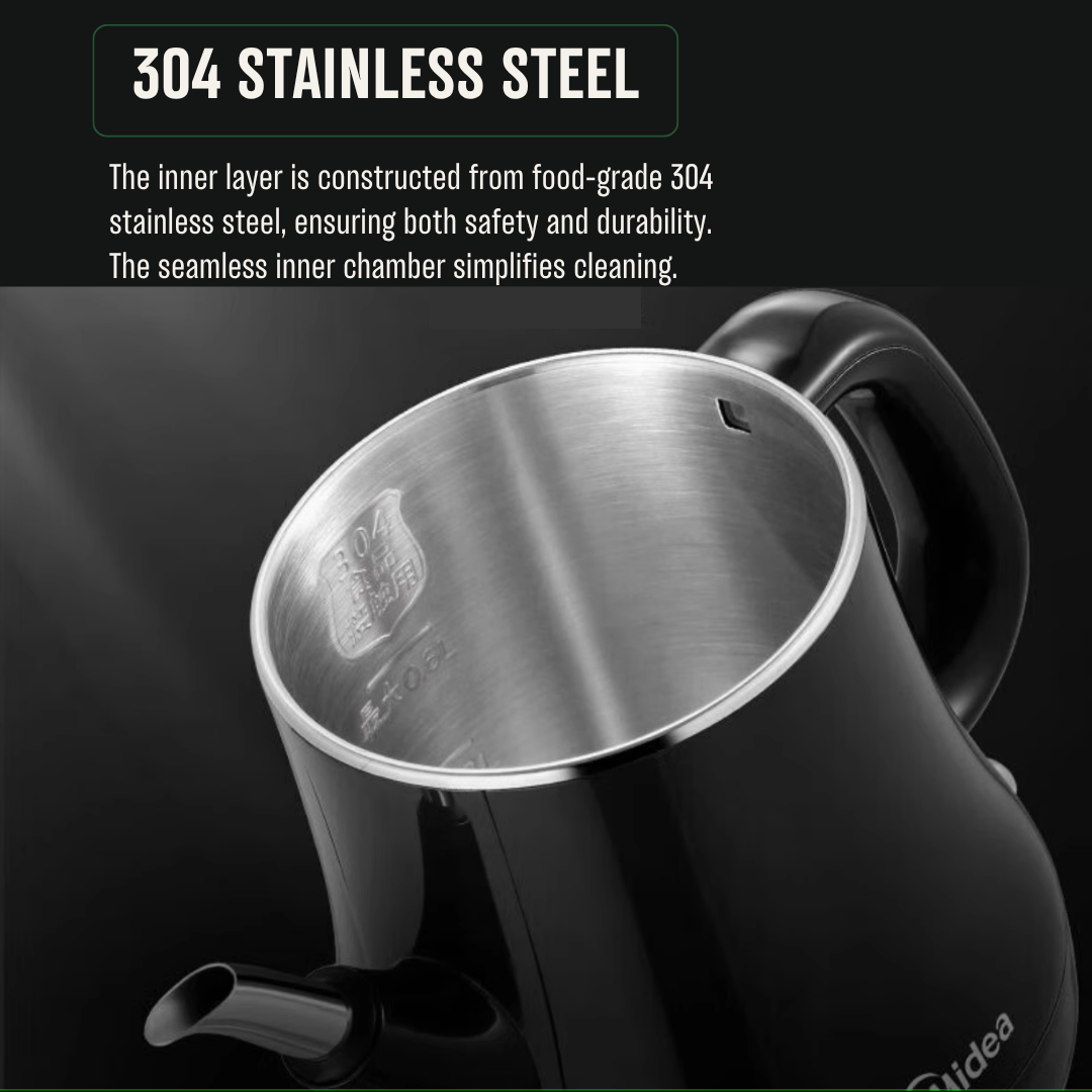 Electrical Tea Kettle 600ml by Midea - Safe and Convenient for Your Family