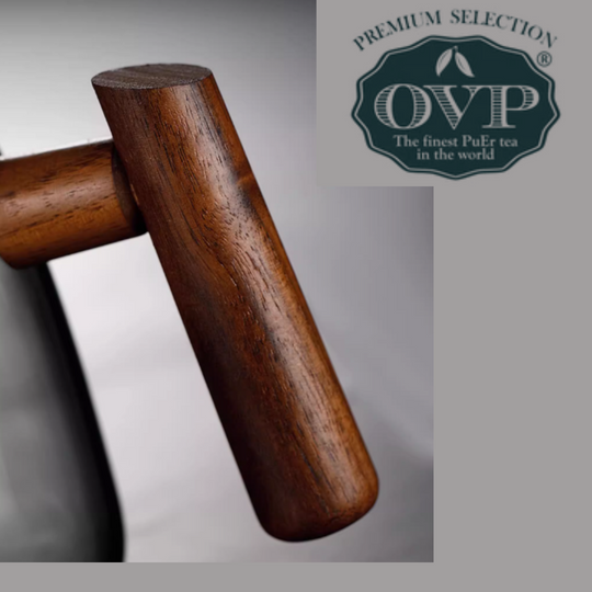 OVP Borosilicate Glass Teapot with Walnut Handle (530ml)