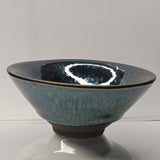 Premium Jianzhan (Tenmoku) Tea Bowls, Jian Ware, Blue Aurora 建盏 品茗茶碗 蓝彩大斗笠盏