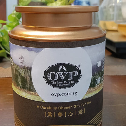 西藏黑茶 Tibetan Ember™ OVP Tibet Dark Tea loose leaves in gift tin