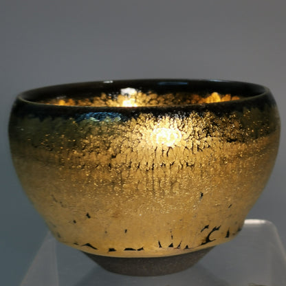 Li Ying Golden Jianzhan Offering Bowl LY041｜Gold Glaze Jian Ware with Certificate｜李英 金盏