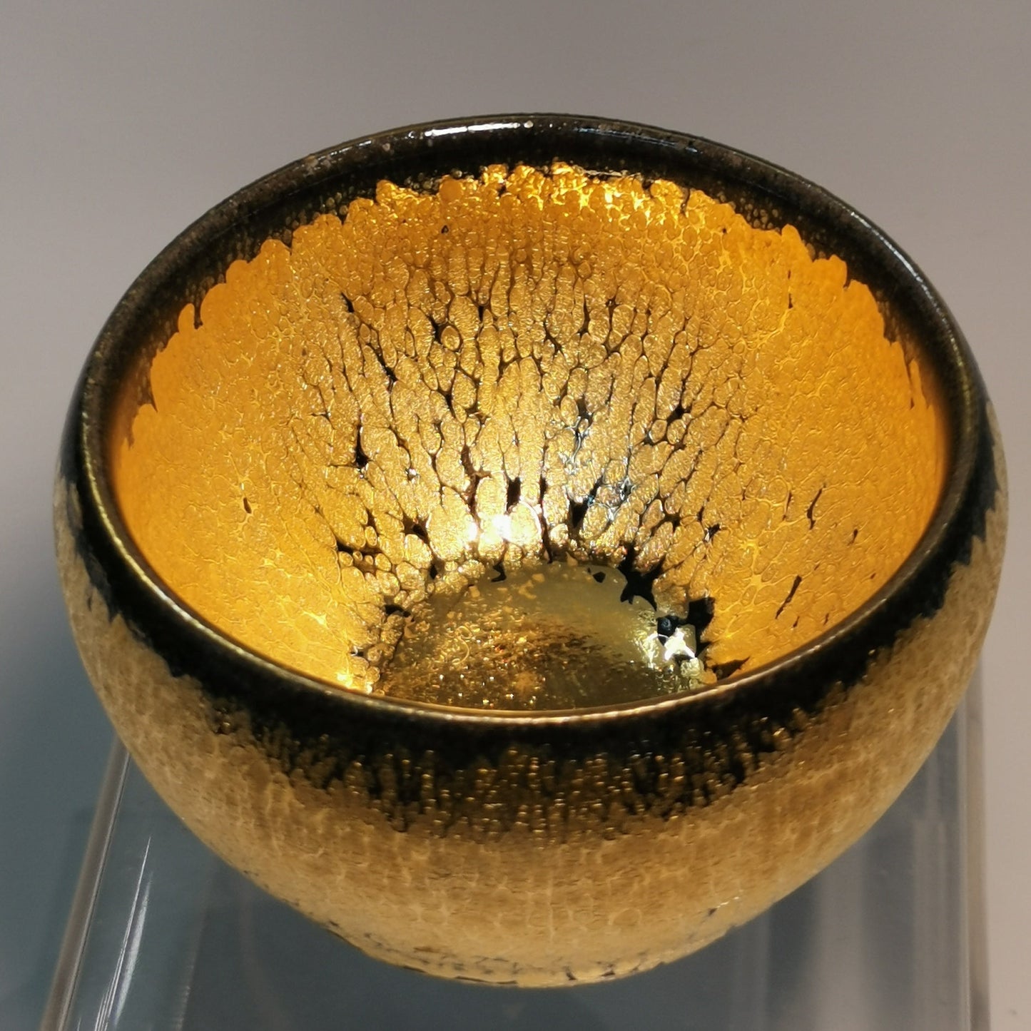 Li Ying Golden Jianzhan Offering Bowl LY041｜Gold Glaze Jian Ware with Certificate｜李英 金盏