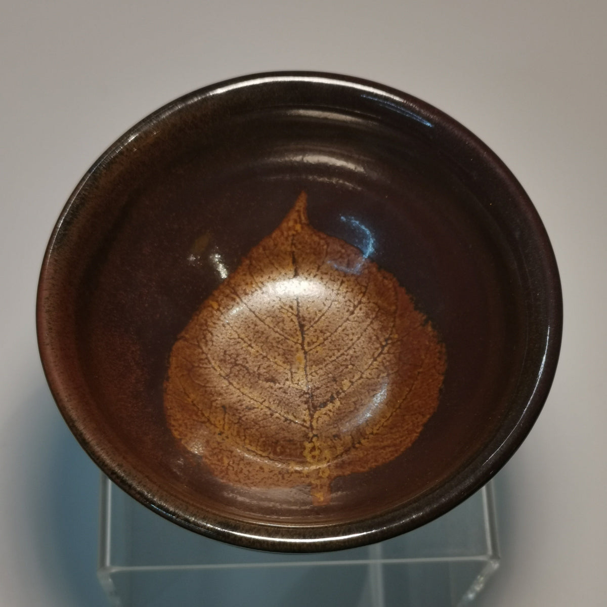 Sun Jianxing LEAF Jianzhan Tenmoku Cha-wan SJX038｜Jian Ware Tea Bowl with Certificate｜孙建兴 木叶盏