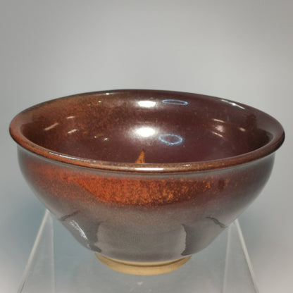 Sun Jianxing PERSIMMON RED Jianzhan Tenmoku Cha-wan SJX035｜Jian Ware Tea Bowl with Certificate｜孙建兴 柿红盏