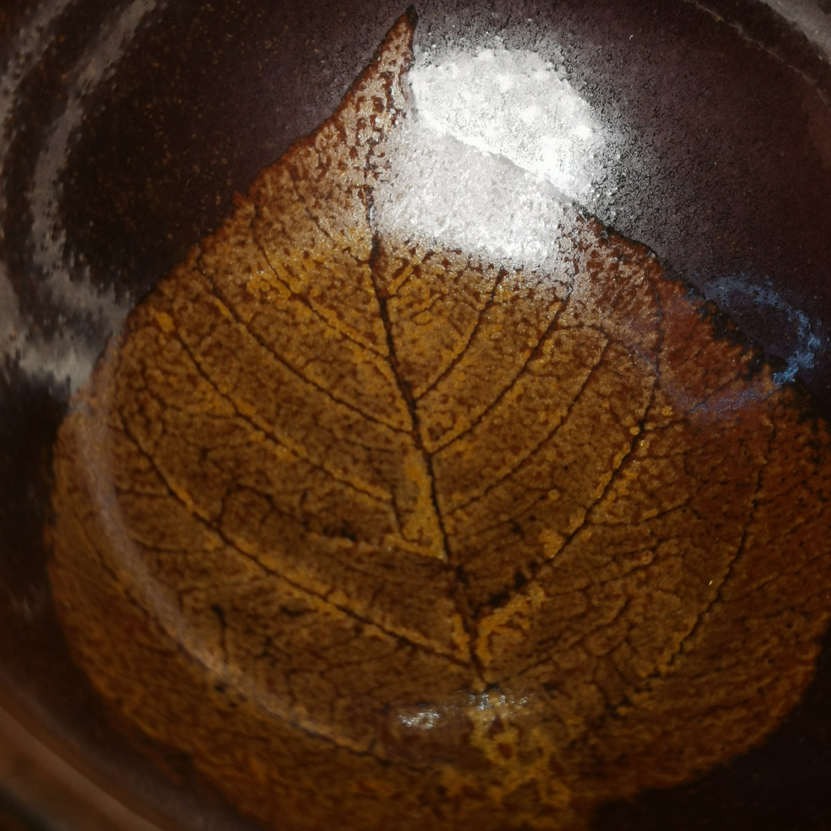 Sun Jianxing LEAF Jianzhan Tenmoku Cha-wan SJX038｜Jian Ware Tea Bowl with Certificate｜孙建兴 木叶盏