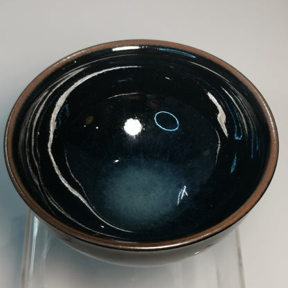 Sun Jianxing Wujin Blue Jianzhan Tenmoku Cha-wan SJX033｜Jian Ware Tea Bowl with Certificate｜孙建兴 乌金蓝盏