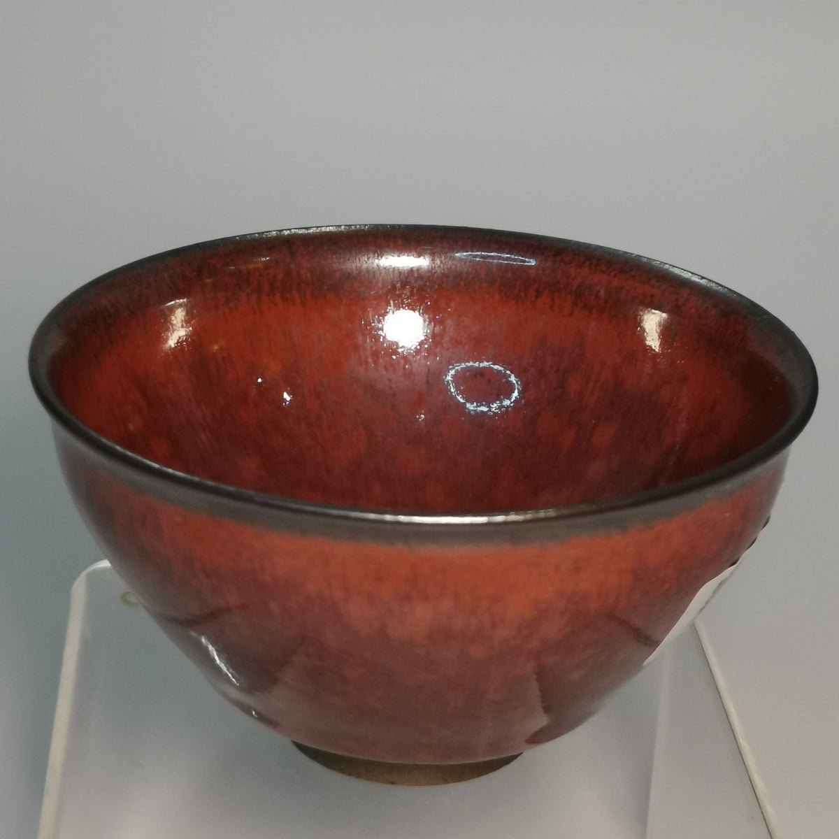 Sun Jianxing PERSIMMON RED Jianzhan Tenmoku Cha-wan SJX035｜Jian Ware Tea Bowl with Certificate｜孙建兴 柿红盏