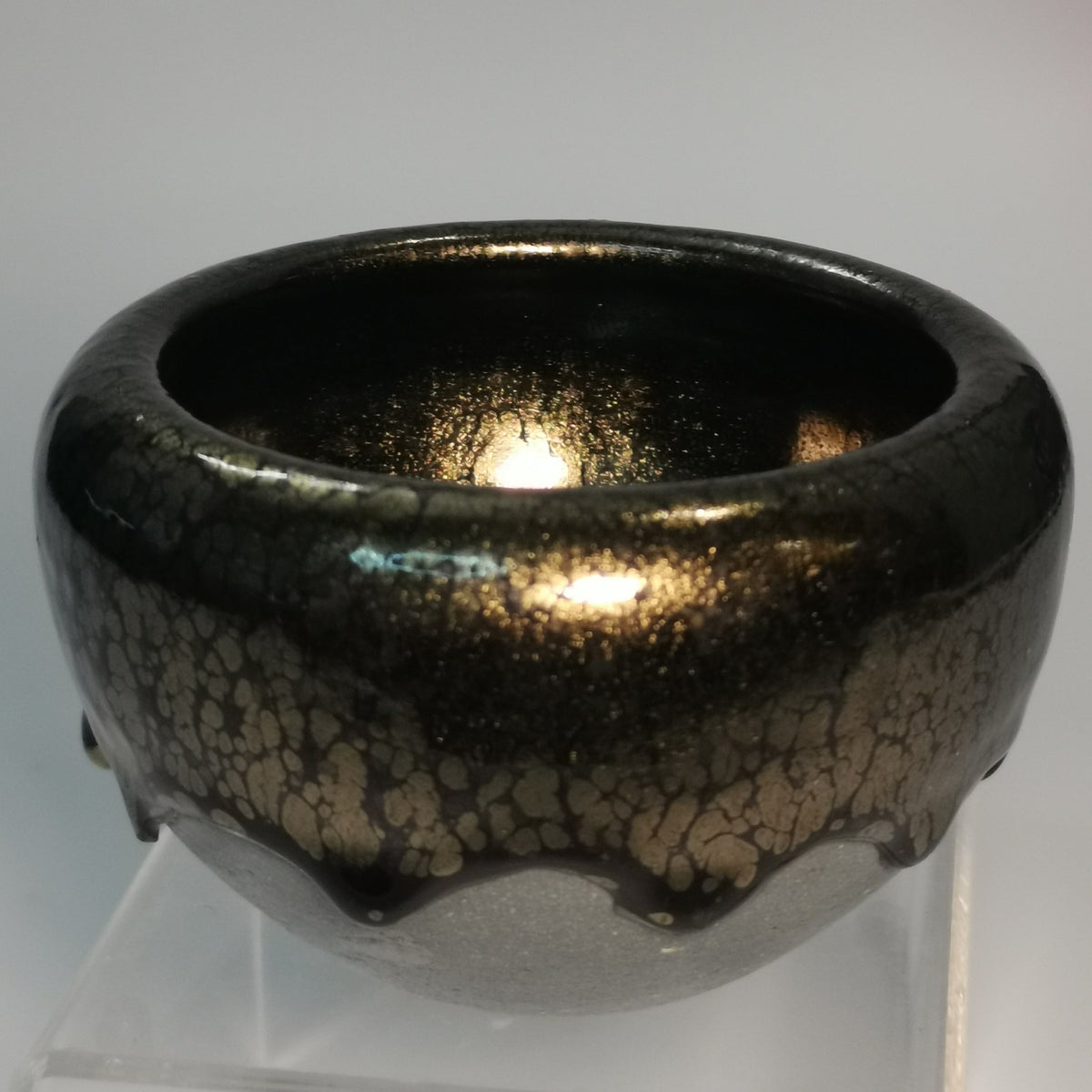 Huang Meijin Golden Oil Drop Xingyun Small Bowl Jianzhan Tenmoku Cha-wan HMJ039｜Jian Ware Tea Bowl with Certificate｜黄美金 金油滴星云小钵