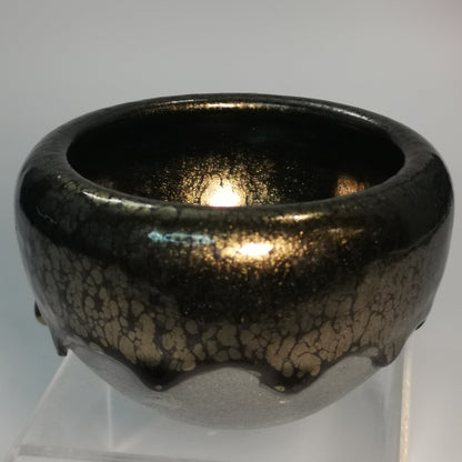 Huang Meijin Golden Oil Drop Xingyun Small Bowl Jianzhan Tenmoku Cha-wan HMJ039｜Jian Ware Tea Bowl with Certificate｜黄美金 金油滴星云小钵