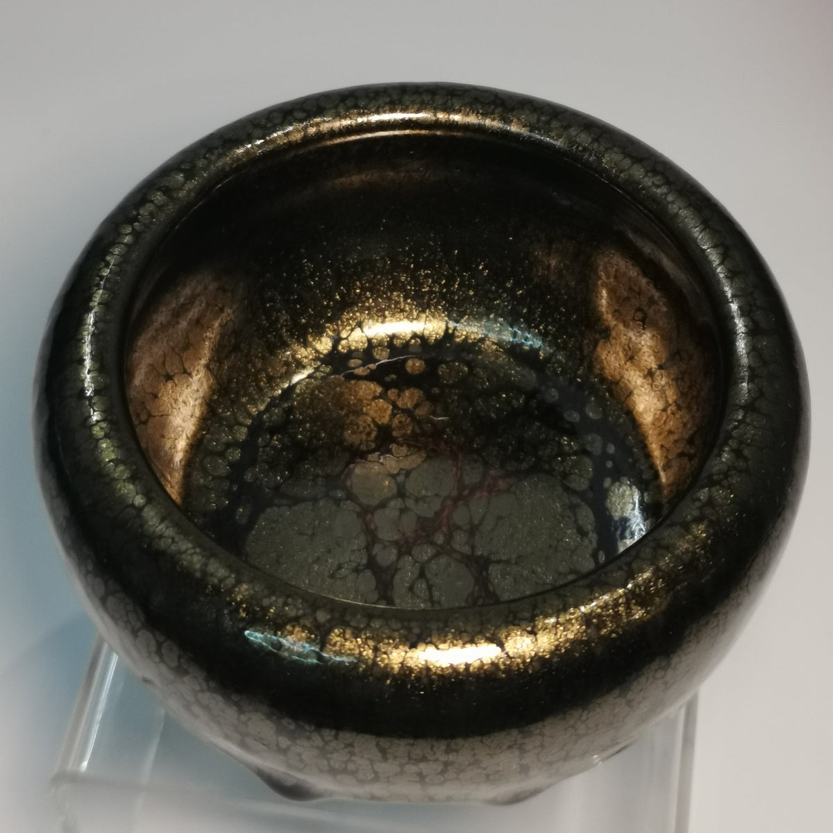 Huang Meijin Golden Oil Drop Xingyun Small Bowl Jianzhan Tenmoku Cha-wan HMJ039｜Jian Ware Tea Bowl with Certificate｜黄美金 金油滴星云小钵