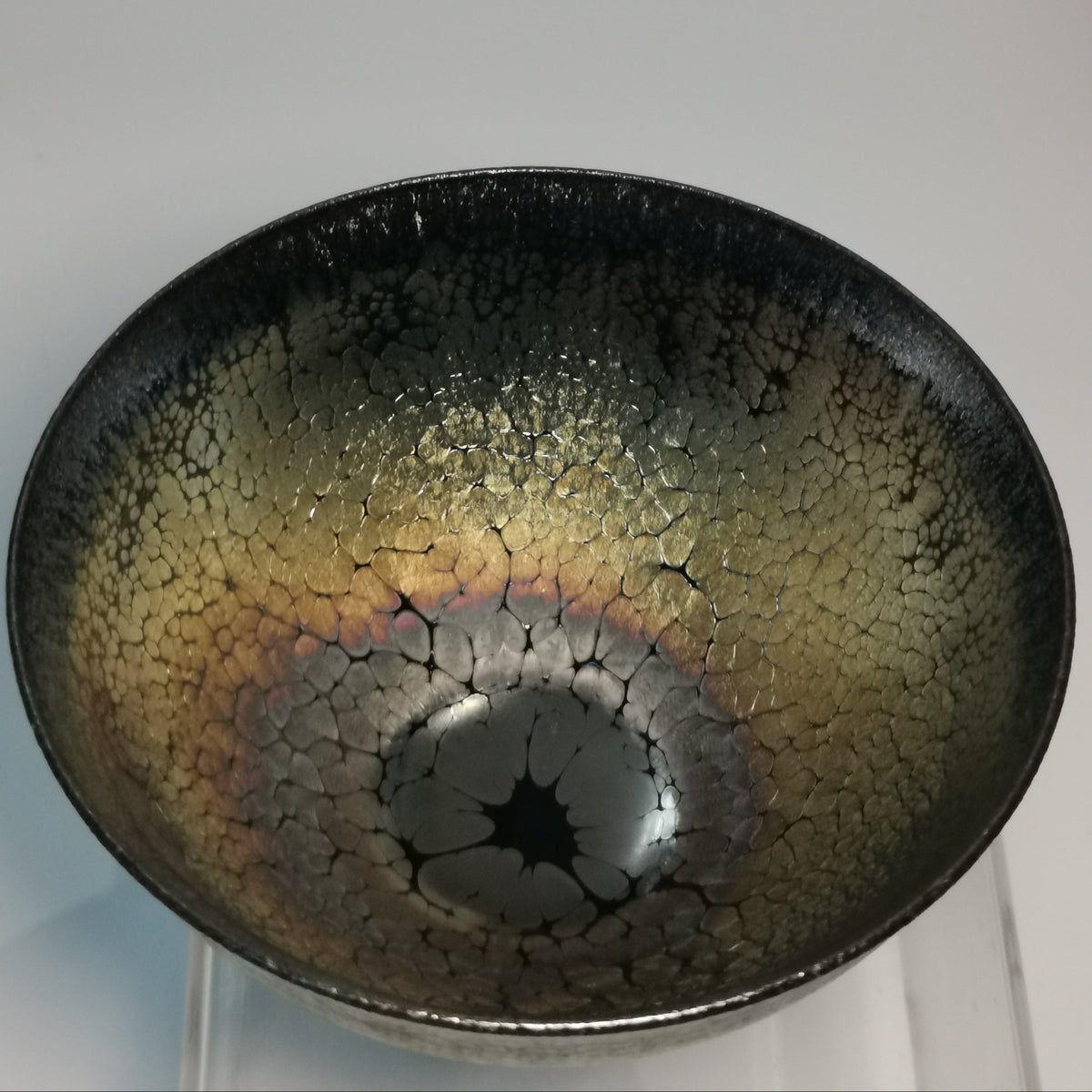 Liu Zilong Rainbow Thin-Wall Jianzhan Tenmoku Cha-wan LZL042｜Iridescent Jian Ware Tea Bowl with Certificate｜刘子龙 彩虹薄胎盏