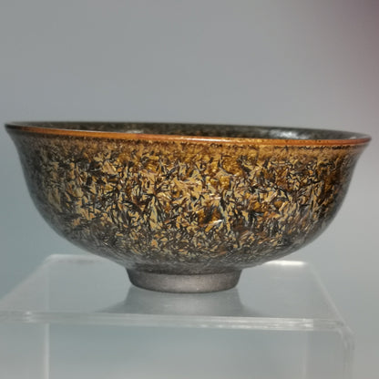 Xu Yafeng Jianzhan Tenmoku Cha-wan｜Jin Xiu Fei Niao Wood-Fired Jian Ware｜中国工艺美术大师 徐亚凤 · 锦绣飞鸟 百花盏