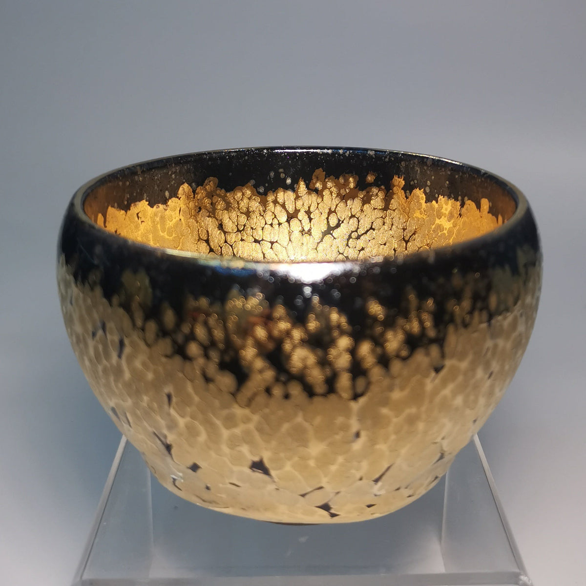Li Ying Golden Jianzhan Offering Bowl LY047｜Gold Glaze Jian Ware with Certificate｜李英 金钵 盏