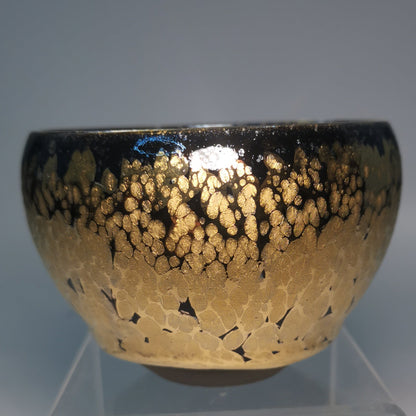 Li Ying Golden Jianzhan Offering Bowl LY047｜Gold Glaze Jian Ware with Certificate｜李英 金钵 盏