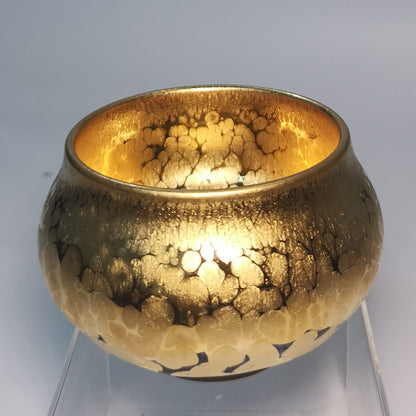 Li Ying Gold-to-Rim Fo Du Jianzhan Tea Bowl LY048｜Gold Glaze Jian Ware with Certificate｜李英 全金 佛度盏