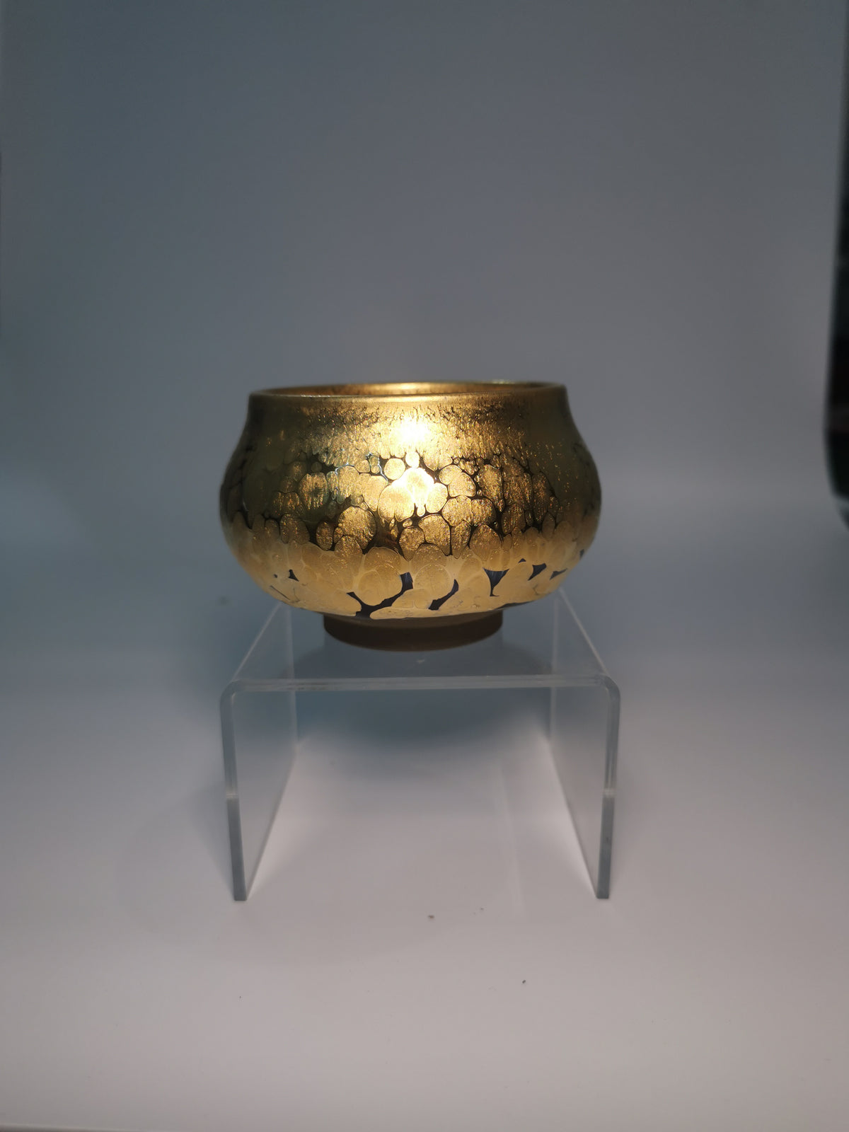 Li Ying Gold-to-Rim Fo Du Jianzhan Tea Bowl LY048｜Gold Glaze Jian Ware with Certificate｜李英 全金 佛度盏