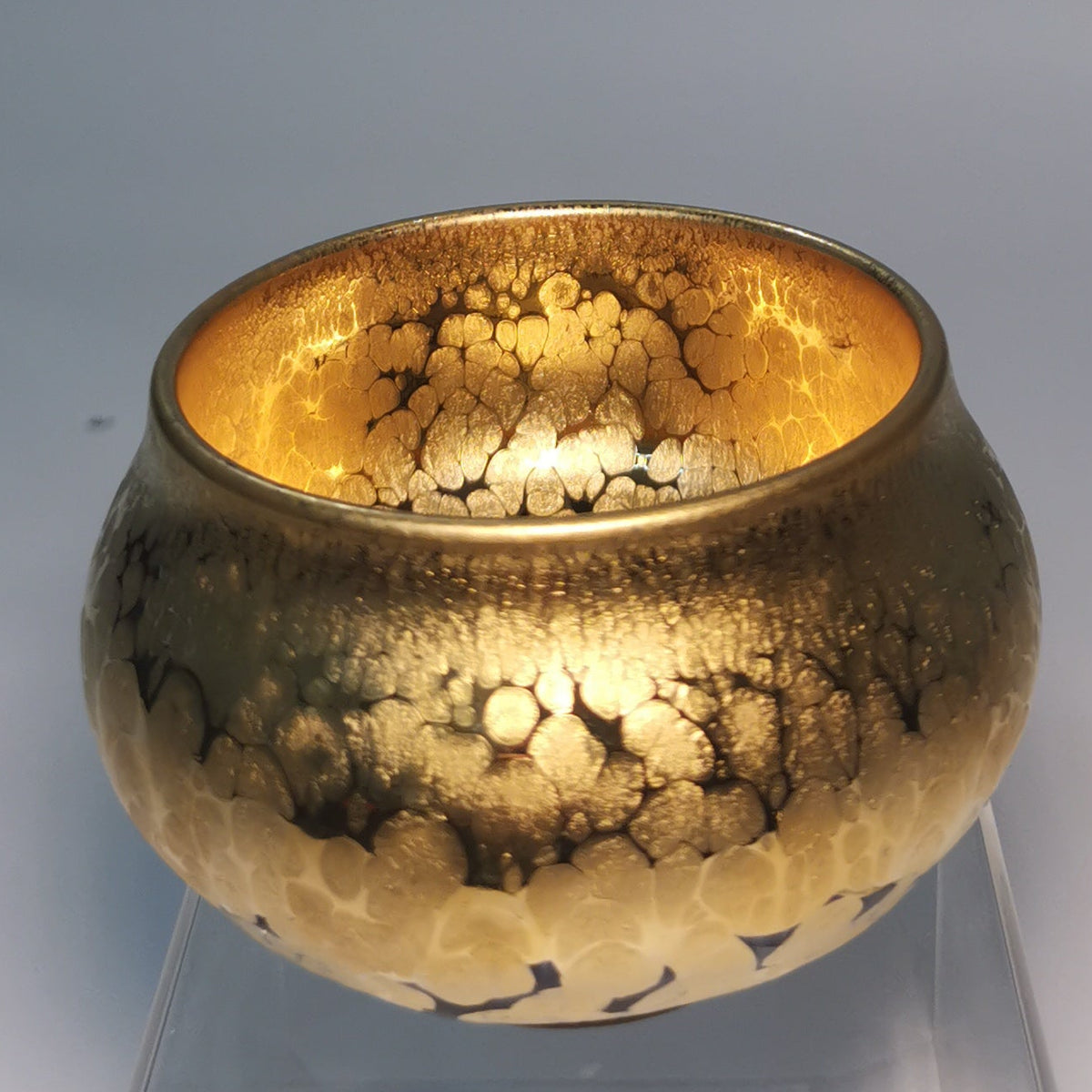 Li Ying Gold-to-Rim Fo Du Jianzhan Tea Bowl LY048｜Gold Glaze Jian Ware with Certificate｜李英 全金 佛度盏