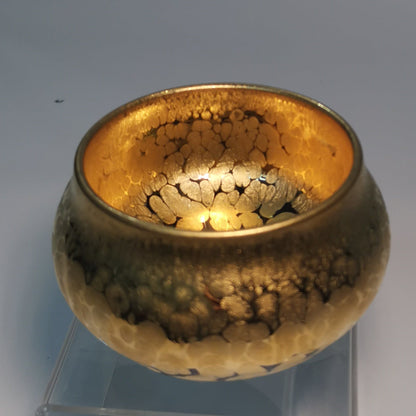 Li Ying Gold-to-Rim Fo Du Jianzhan Tea Bowl LY048｜Gold Glaze Jian Ware with Certificate｜李英 全金 佛度盏
