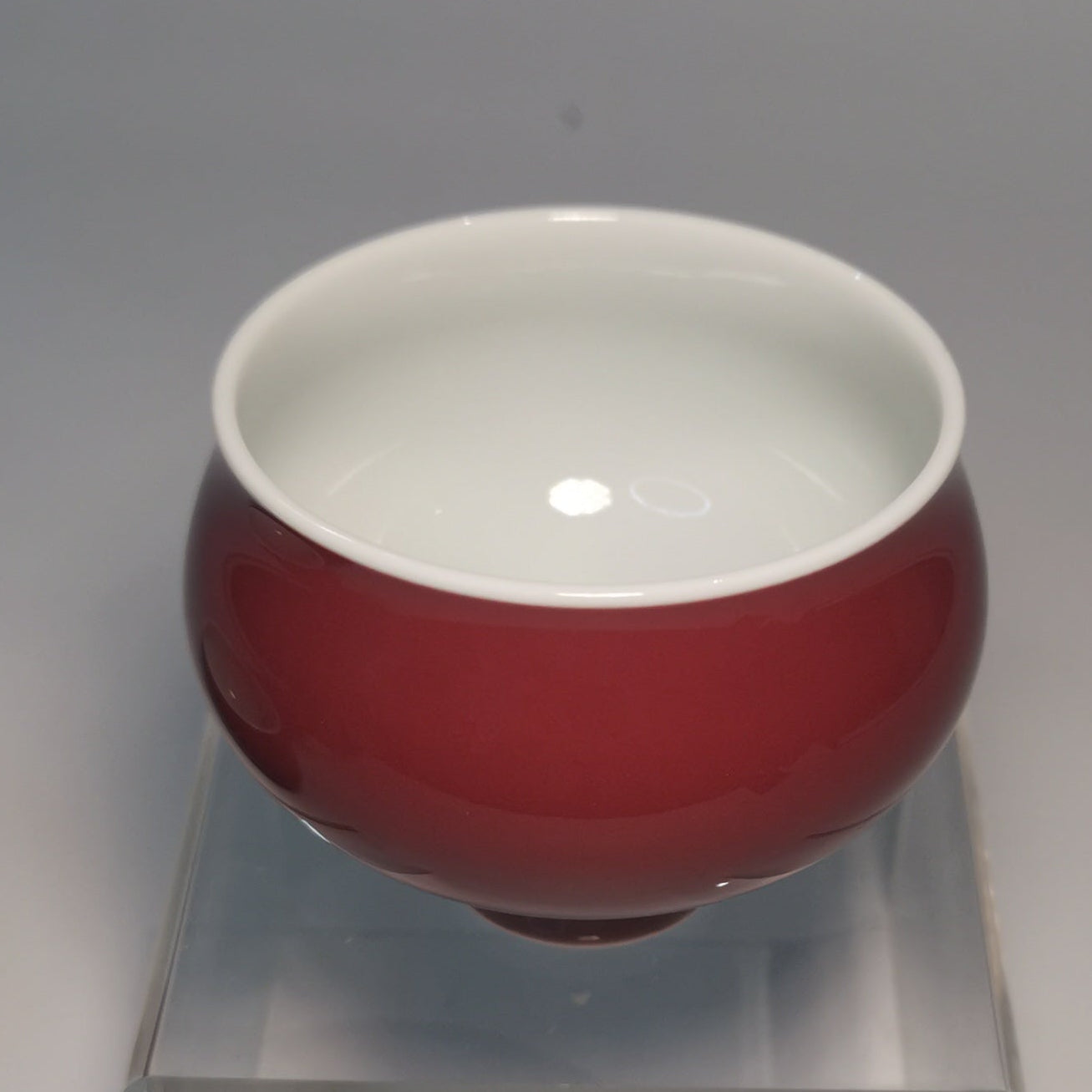 Fu Lu Shuang Zhi Warm Red Porcelain Cup Pair by Xiu Guangming｜2024 BRICS Official Event Gift｜修光明 福禄双至 暖红 福禄对杯