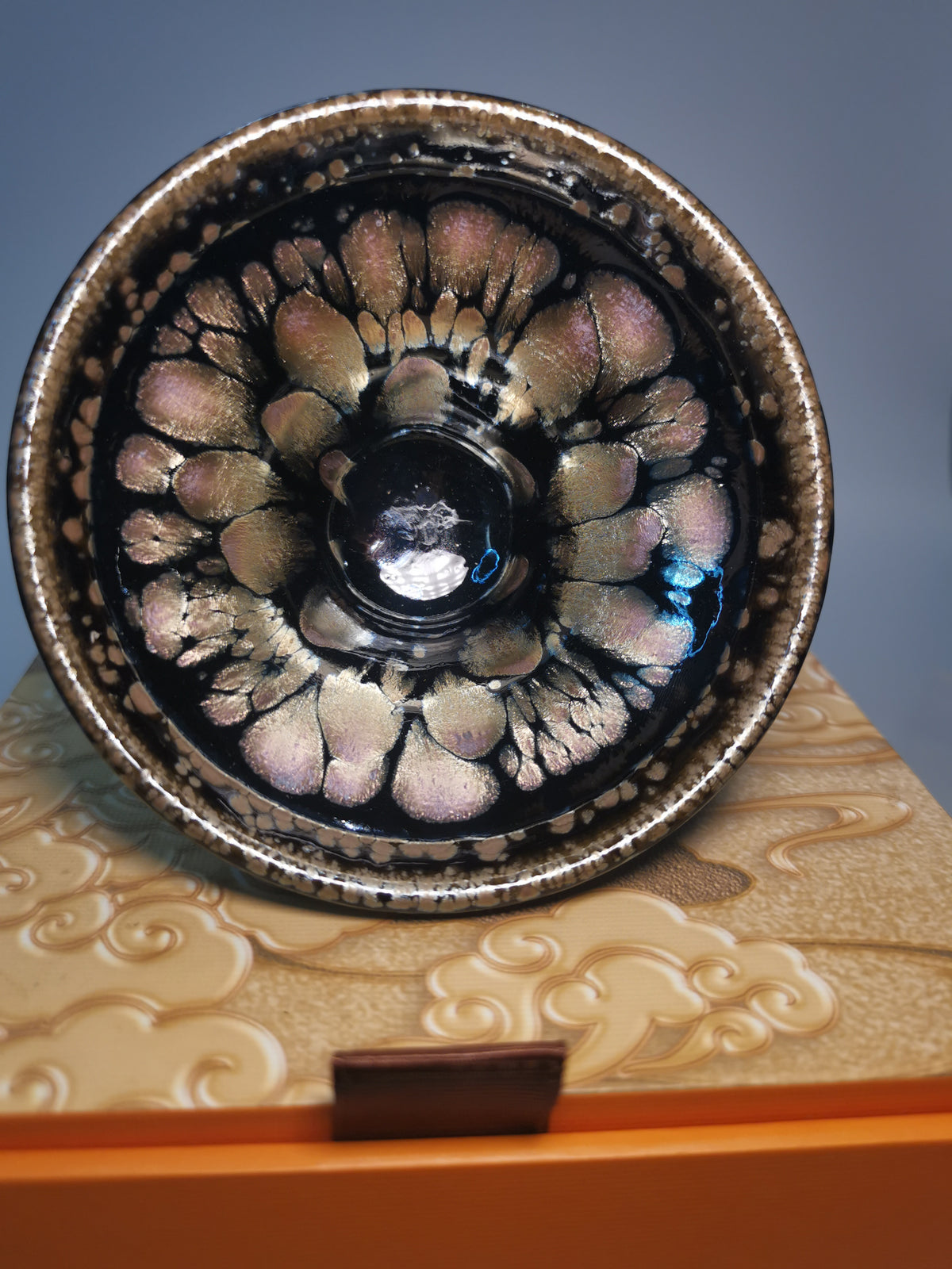 Zhi Jing Pink Peach Blossom Baihua Jianzhan Tea Bowl ZJ044｜Jian Ware with Artist Certificate｜支静 粉桃花百花盏
