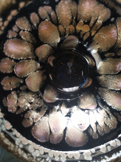 Zhi Jing Pink Peach Blossom Baihua Jianzhan Tea Bowl ZJ044｜Jian Ware with Artist Certificate｜支静 粉桃花百花盏