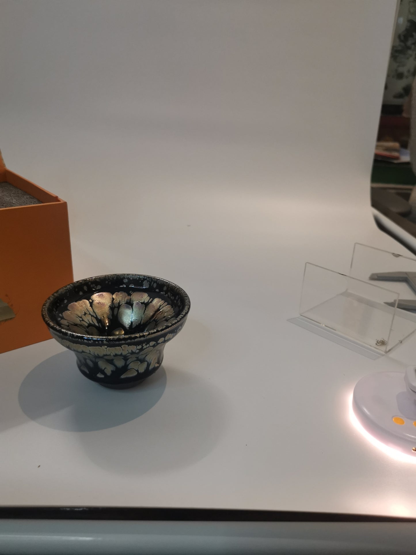 Zhi Jing Pink Peach Blossom Baihua Jianzhan Tea Bowl ZJ044｜Jian Ware with Artist Certificate｜支静 粉桃花百花盏