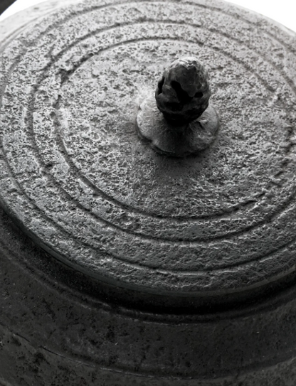 Japan Nanbu Tetsubin, Koizumi Nizaemon, Mentori Tamabuchi Higashiyama Gata日本南部铁瓶，御釜屋 小泉仁左衛門 十一代 面取玉縁東山形 供箱