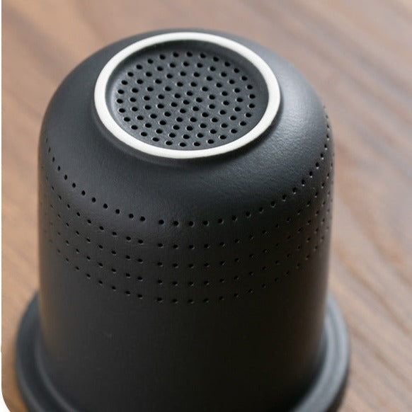 Travel Brewing Set - Portable Porcelain Tea Brewing Set with 3 cups and a carrier pouch