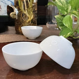 White Porcelain Ruochenuo (Ping Pong Cup) – A Masterpiece of Traditional Chinese Tea Ware