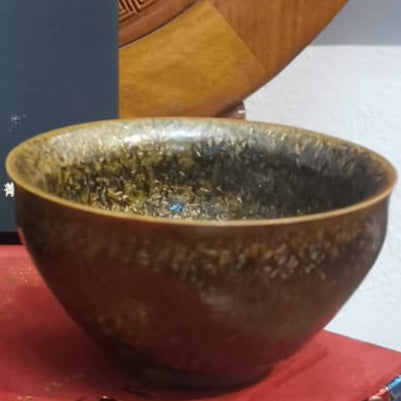 Xu Yafeng Jianzhan Tenmoku Cha-wan｜Jin Xiu Fei Niao Wood-Fired Jian Ware｜中国工艺美术大师 徐亚凤 · 锦绣飞鸟 建盏 束口盏