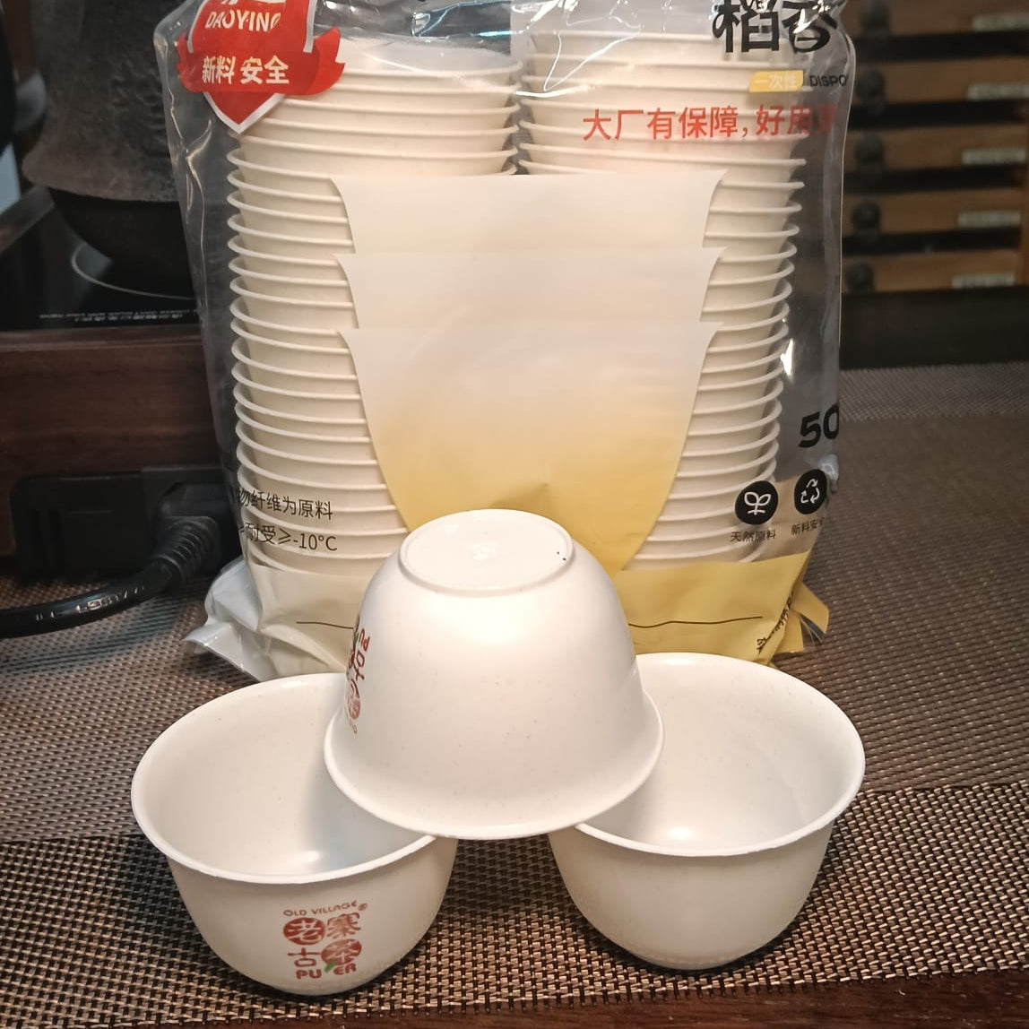 LZGC 60ml Event Tea Cups – 50 pcs｜老寨古茶 一次性功夫茶杯