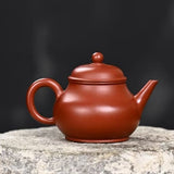 Zisha teapot Guava-shaped by artist Level 5, JIANG Chen（L5-2015）赵庄朱泥 芭乐壶