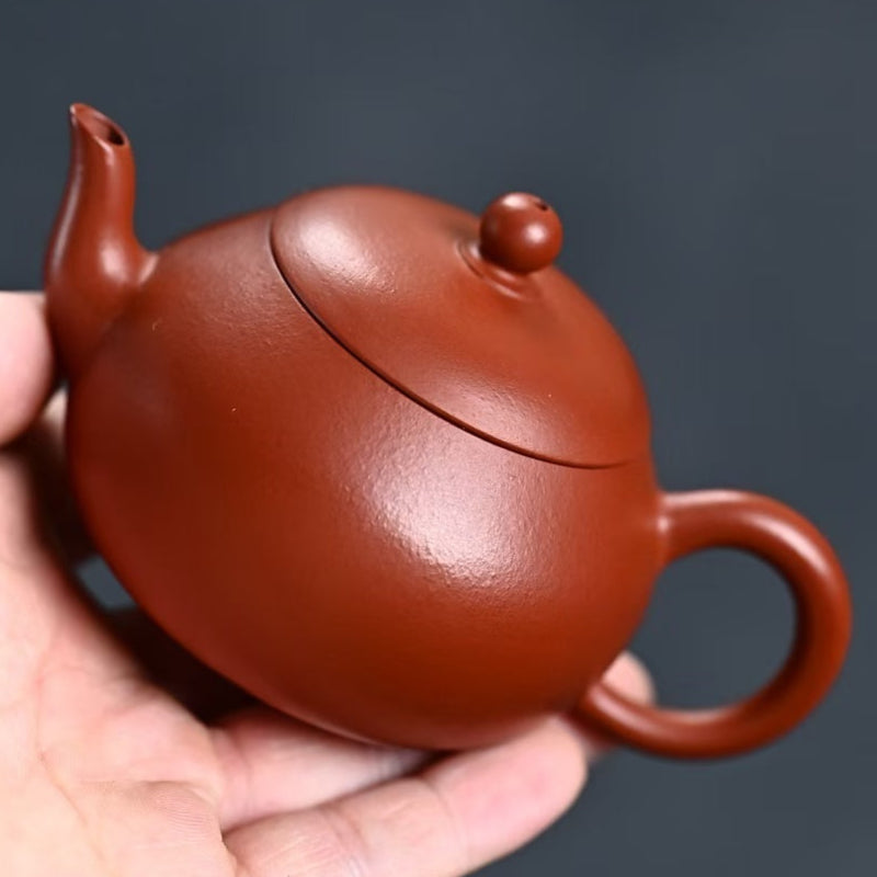 朱泥 小梨形 紫砂壶 国家级 工艺美术员 蒋晨 Yixing Zisha teapot handmade by artist Level 5,JIANG Chen （L5-2015）ZHU NI Pear Shape