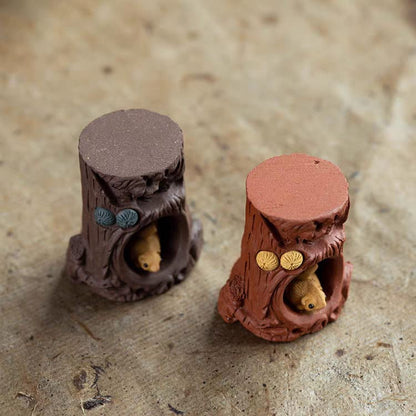 Zisha tea assy - Lid holder / Tea pet壶承 / 盖置 树桩