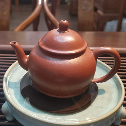 朱泥 宫灯壶 紫砂壶 实力派匠人 孙益双 手作 Yixing Zisha teapot handmade by Studio Craftsmanship SUN Yi-Shuang ZHU NI GONG DENG shape