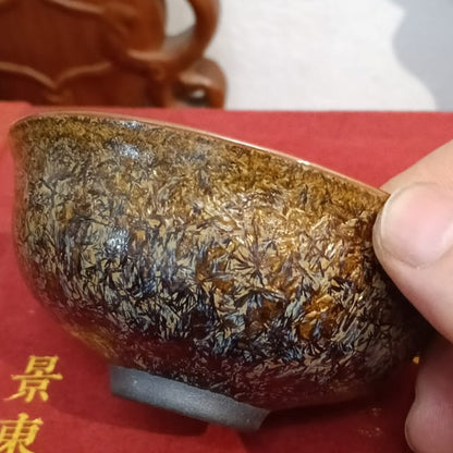 Xu Yafeng Jianzhan Tenmoku Cha-wan｜Jin Xiu Fei Niao Wood-Fired Jian Ware｜中国工艺美术大师 徐亚凤 · 锦绣飞鸟 百花盏