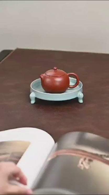 朱泥 西施 紫砂壶 国家级 工艺美术员 蒋晨 Yixing Zisha teapot handmade by L5 Level 5 Artist  JIANG Chen (L5-2015) ZHU NI,XI SHI shape