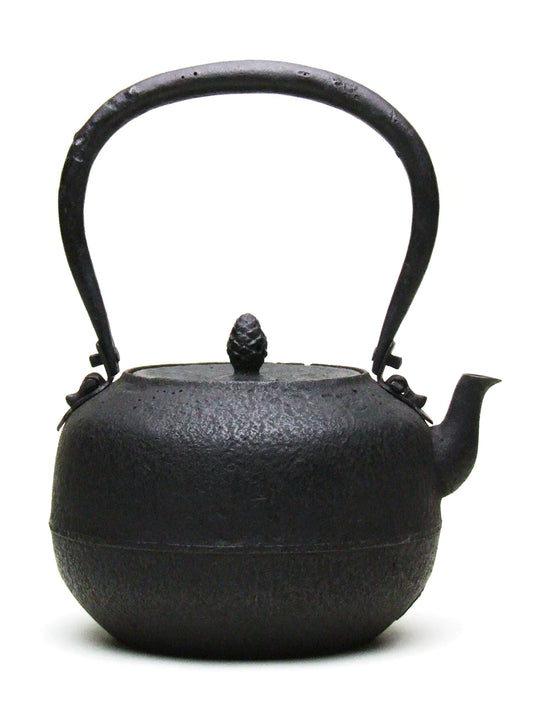 Japan Nanbu Tetsubin, Koizumi Nizaemon, Uba Guchi Hojyu Gata Tetsubin日本南部铁瓶，御釜屋 小泉仁左衛門 十一代 姥口宝珠形 供箱