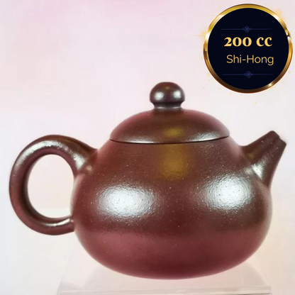 zisha teapot Xi Shi, handmade by 实力派匠人 周法明 石红之父 Shi Hong 石红”西施”