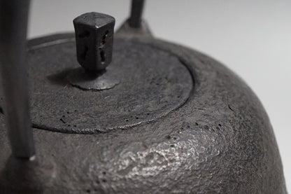 Japan Nanbu Tetsubin, Koizumi Nizaemon, Kiko Gata 日本南部铁瓶，御釜屋 小泉仁左衛門 十代 龟甲形 供箱 - Old Village Puer 老寨古茶