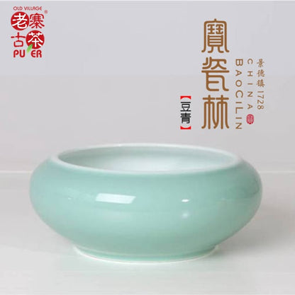 Porcelain waste water container from Jing De Zhen 景德镇 宝瓷林 水洗 - Old Village Puer 老寨古茶