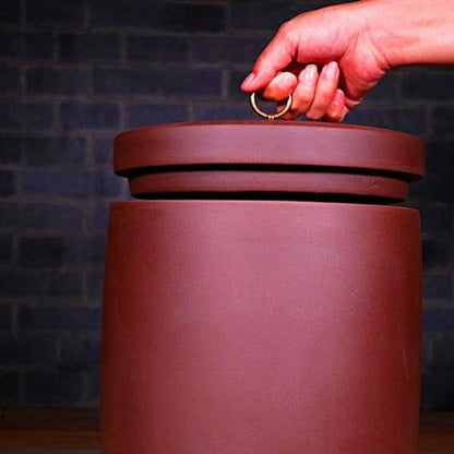 Zisha tea caddy / container, Large (9 pcs 357g teacakes,or 1.5kg loose leaves)