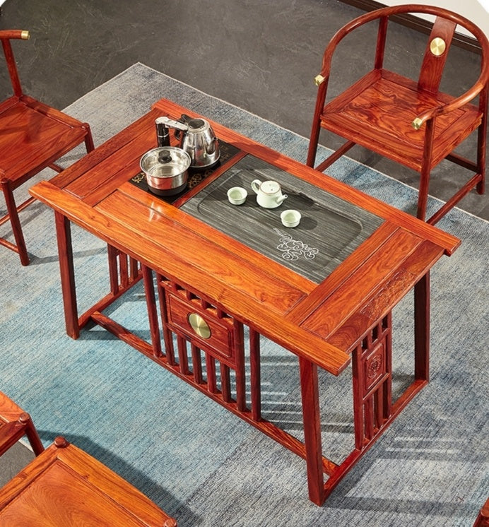African rosewood Tea Table Set