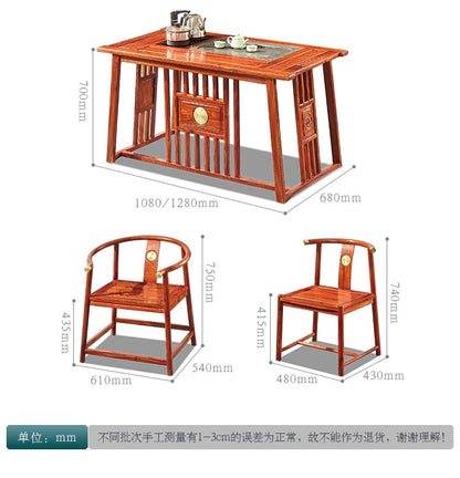 African rosewood Tea Table Set