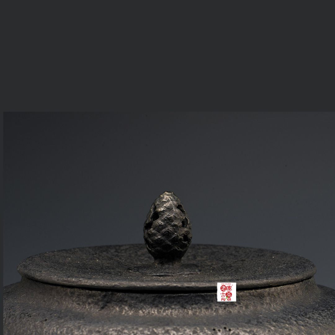 Japan Nanbu Tetsubin, Koizumi Nizaemon, Kokonoe Gata 日本南部铁瓶，御釜屋 小泉仁左衛門 十一代 九重形 供箱