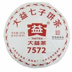 Daetea (Da Yi) fermented PuEr teacake 7572-1801 大益普洱熟茶 2018